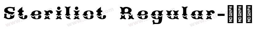 Sterilict Regular字体转换